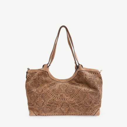 YARGICI Lazer Kesimli Deri Omuz Çantası YARGICI Lazer Kesimli Deri Omuz Çantası