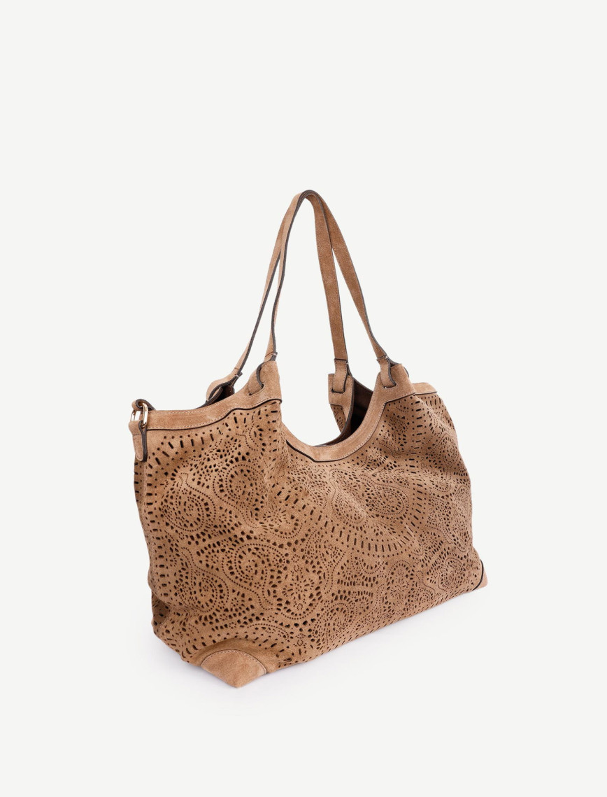 YARGICI Lazer Kesimli Deri Omuz Çantası YARGICI Lazer Kesimli Deri Omuz Çantası