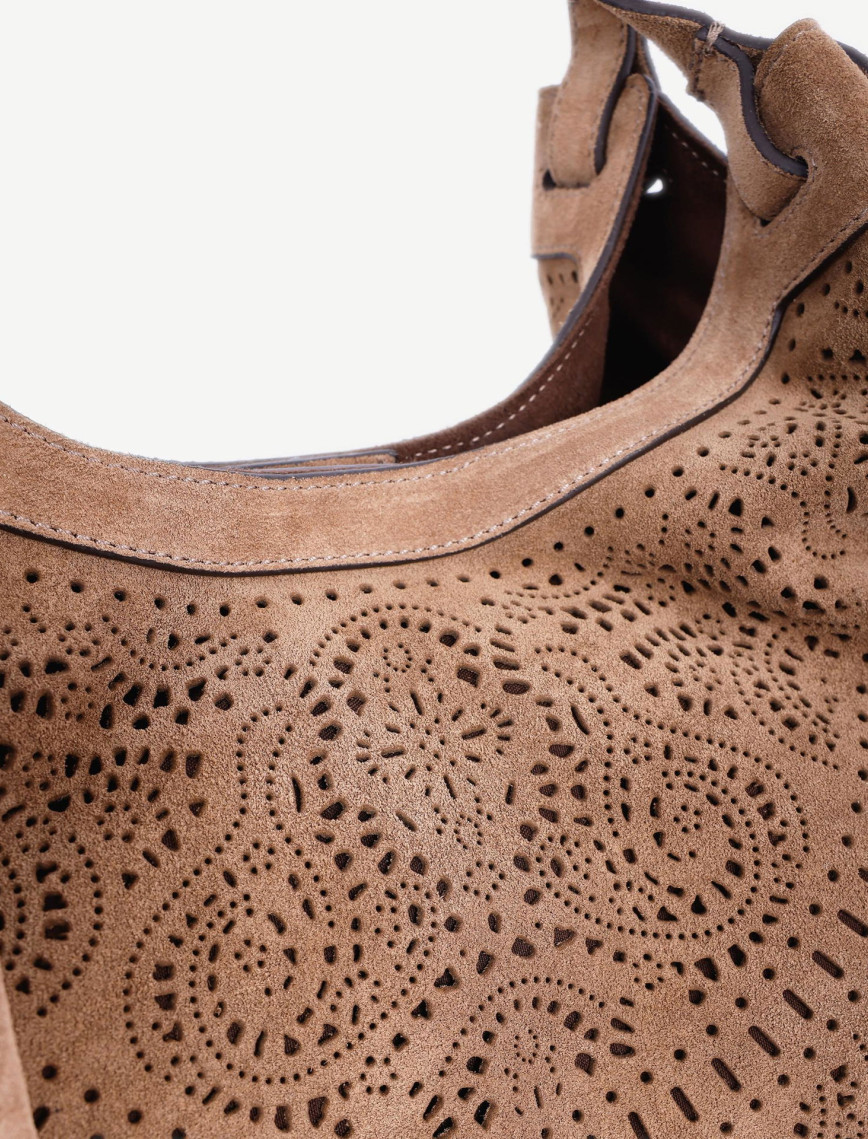 YARGICI Lazer Kesimli Deri Omuz Çantası YARGICI Lazer Kesimli Deri Omuz Çantası