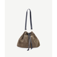 YARGICI Süet Deri Hobo Omuz Çantası YARGICI Süet Deri Hobo Omuz Çantası