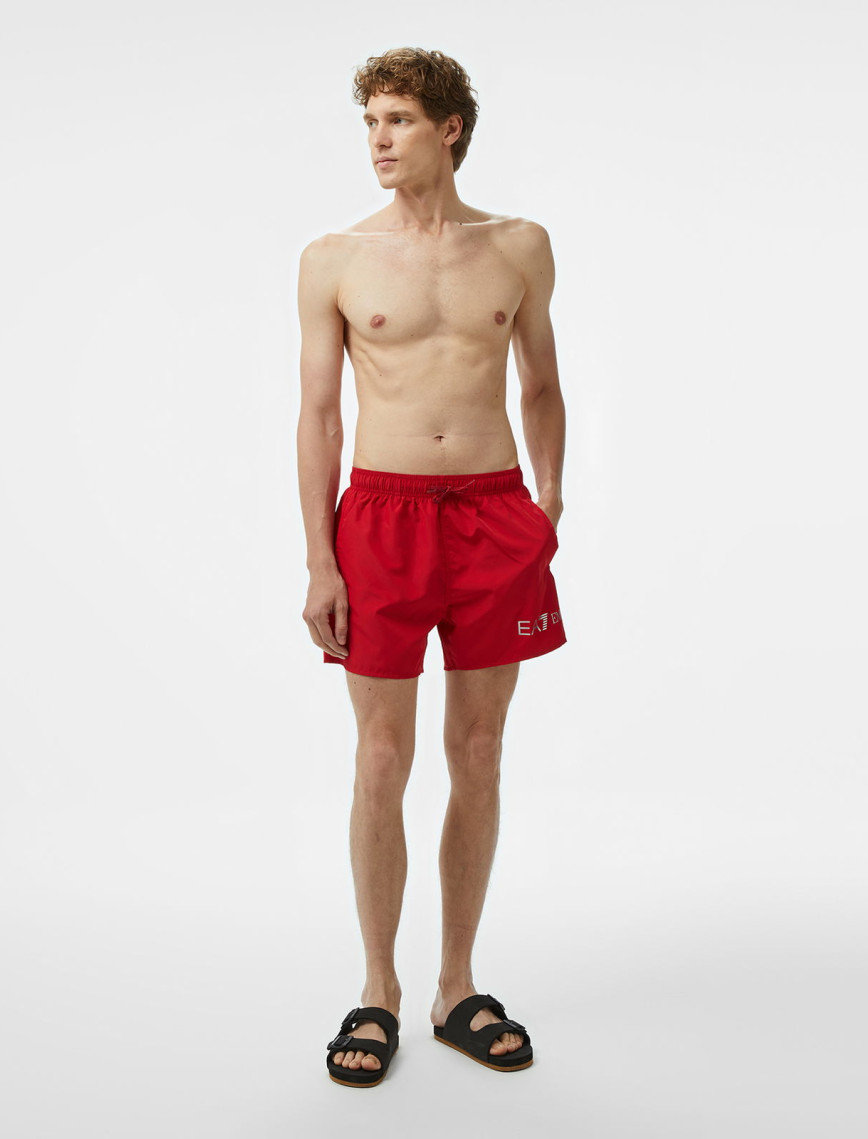 Ea7 Erkek Kırmızı Deniz Şortu Ea7 Erkek Kırmızı Deniz Şortu