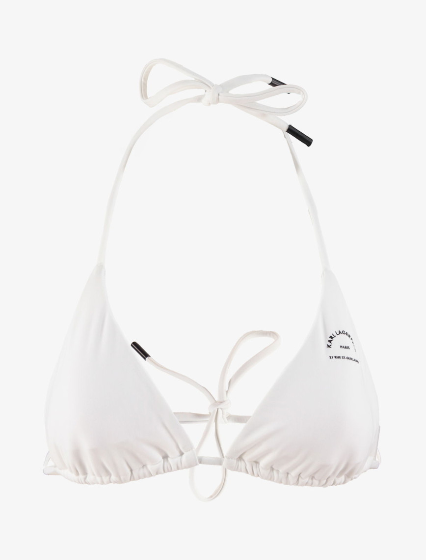 Karl Lagerfeld Kadın Beyaz Bikini Üstü