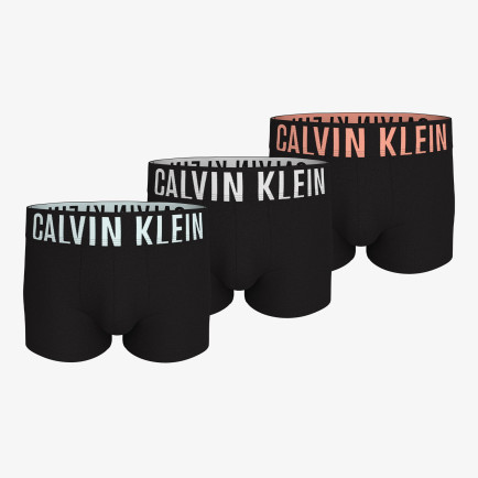 Calvin Klein Logolu Bel Lastikli Erkek Yeşil Gri Siyah 3'lü Boxer Calvin Klein Logolu Bel Lastikli Erkek Yeşil Gri Siyah 3'lü Boxer