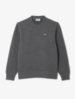 Lacoste Kadın Relaxed Fit Bisiklet Yaka Gri Sweatshirt