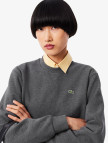 Lacoste Kadın Relaxed Fit Bisiklet Yaka Gri Sweatshirt