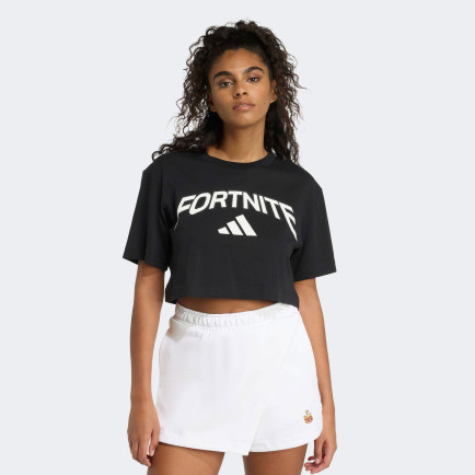 adidas Fortnite Crop Kadın Siyah T-Shirt adidas Fortnite Crop Kadın Siyah T-Shirt