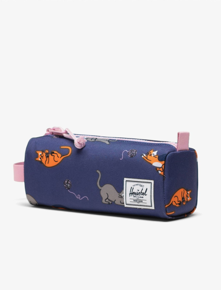 Herschel Settlement Playing Cats Çocuk Mavi Kalem Kutusu Herschel Settlement Playing Cats Çocuk Mavi Kalem Kutusu