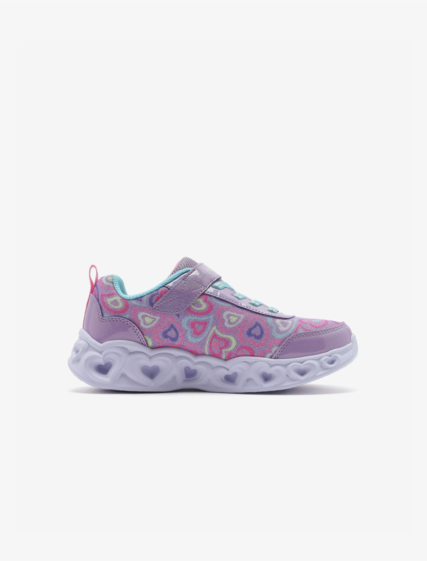 Skechers Heart Lights Boogie Love Çocuk Mor Işıklı Spor Ayakkabı