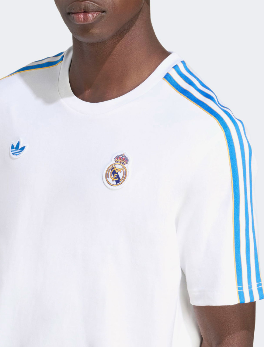 adidas Real Madrid Terrace Icons Erkek Beyaz T-Shirt adidas Real Madrid Terrace Icons Erkek Beyaz T-Shirt