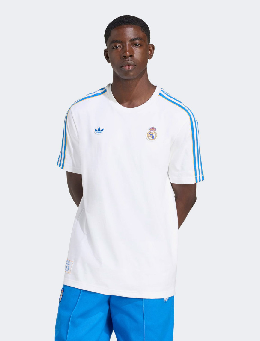 adidas Real Madrid Terrace Icons Erkek Beyaz T-Shirt adidas Real Madrid Terrace Icons Erkek Beyaz T-Shirt