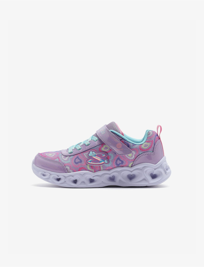 Skechers Heart Lights Boogie Love Çocuk Mor Işıklı Spor Ayakkabı