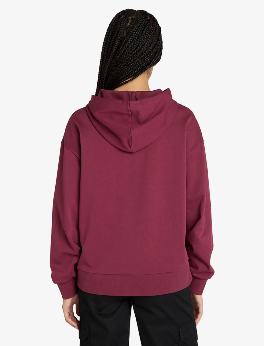 Timberland Stack Logo Loop Back Kadın Bordo Sweatshirt Timberland Stack Logo Loop Back Kadın Bordo Sweatshirt