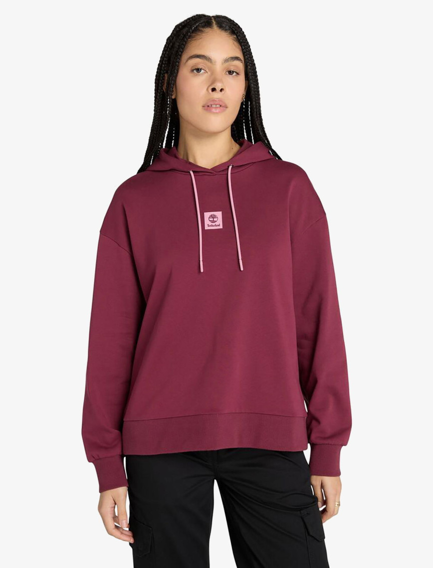 Timberland Stack Logo Loop Back Kadın Bordo Sweatshirt Timberland Stack Logo Loop Back Kadın Bordo Sweatshirt