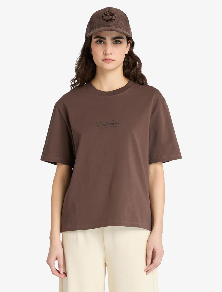 Timberland Lush Comfort Short-Sleeve Kadın Kahverengi T-Shirt Timberland Lush Comfort Short-Sleeve Kadın Kahverengi T-Shirt