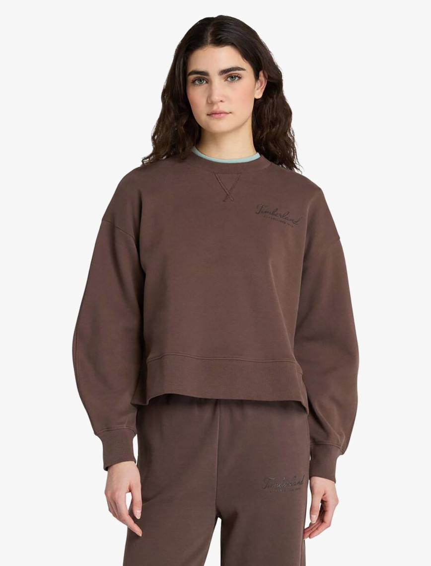 Timberland Lush Comfort Crew Kadın Kahverengi Sweatshirt Timberland Lush Comfort Crew Kadın Kahverengi Sweatshirt