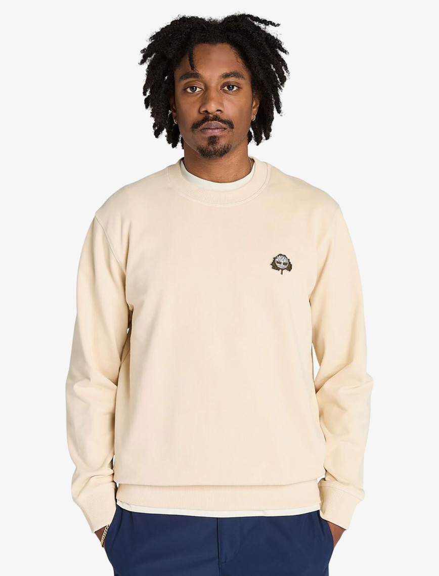 Timberland Three Patch Logo Erkek Bej Sweatshirt Timberland Three Patch Logo Erkek Bej Sweatshirt