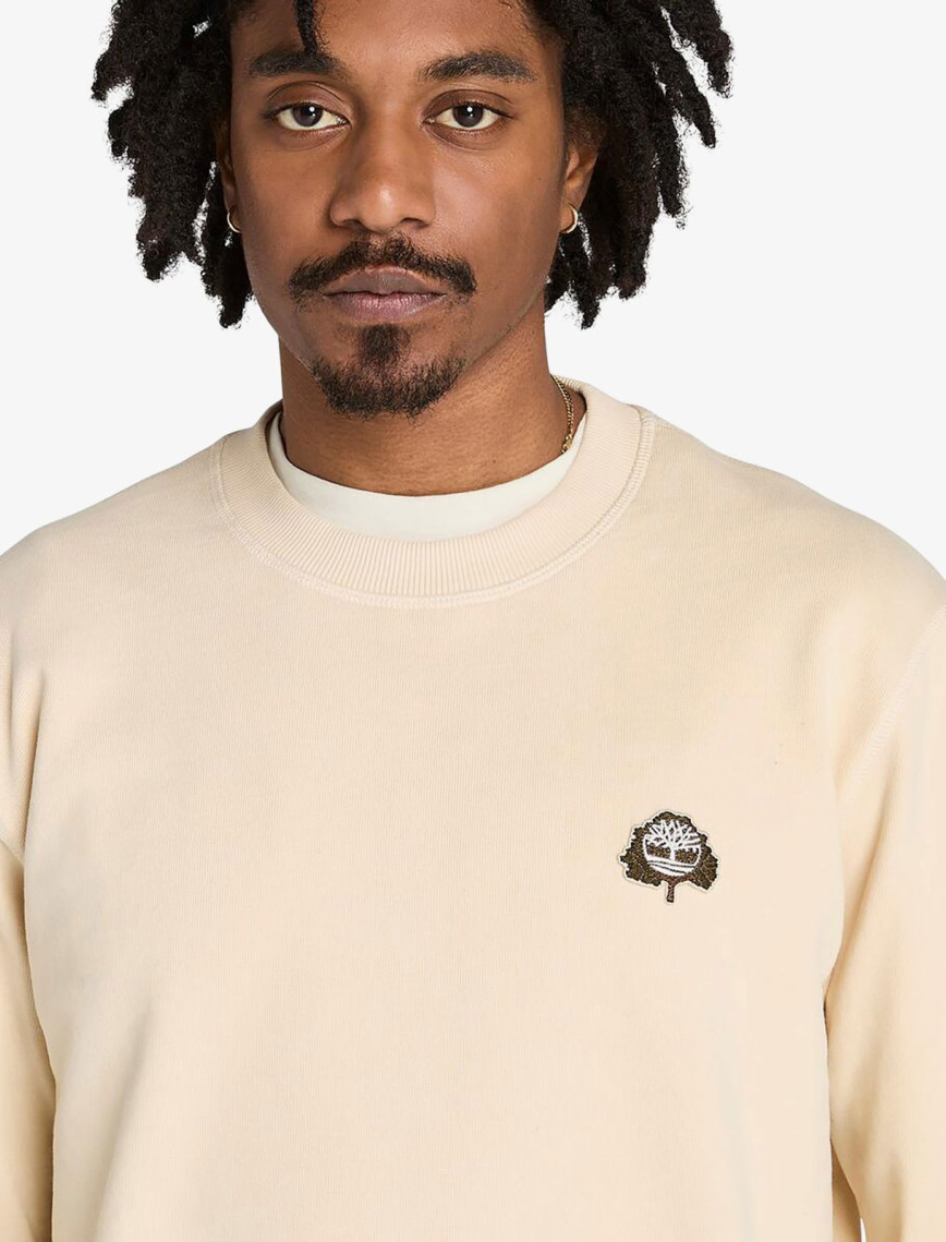 Timberland Three Patch Logo Erkek Bej Sweatshirt Timberland Three Patch Logo Erkek Bej Sweatshirt