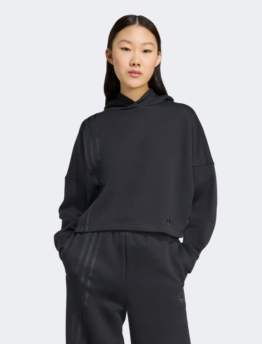 adidas 3 Stripes Hoody Kadın Siyah Sweatshirt adidas 3 Stripes Hoody Kadın Siyah Sweatshirt