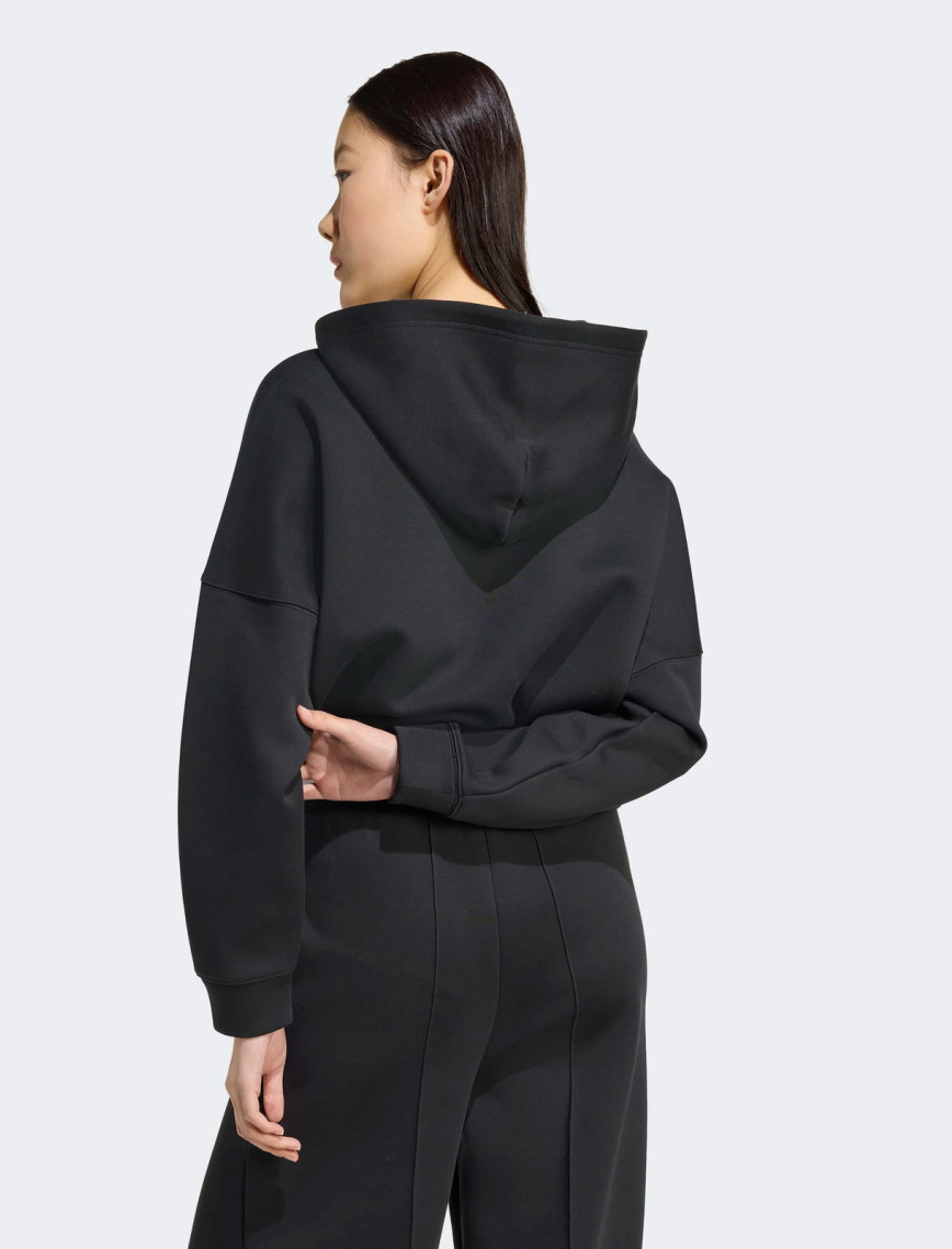 adidas 3 Stripes Hoody Kadın Siyah Sweatshirt adidas 3 Stripes Hoody Kadın Siyah Sweatshirt