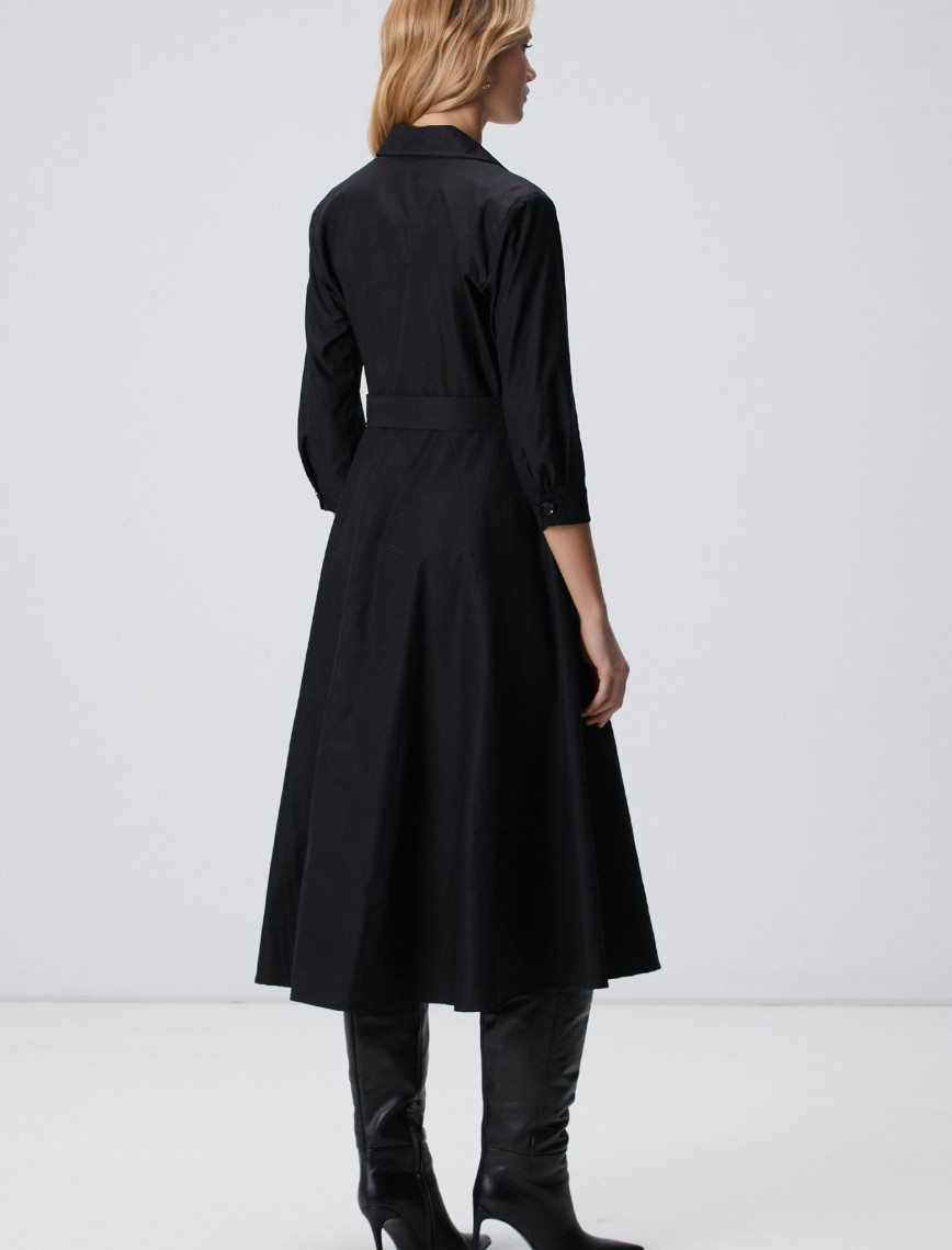 Network Kadın Siyah Midi Elbise Network Kadın Siyah Midi Elbise