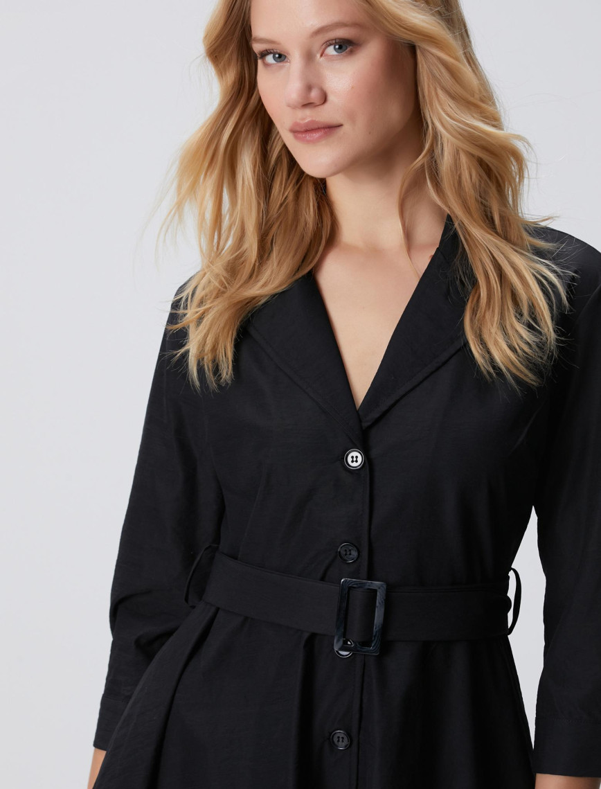 Network Kadın Siyah Midi Elbise Network Kadın Siyah Midi Elbise