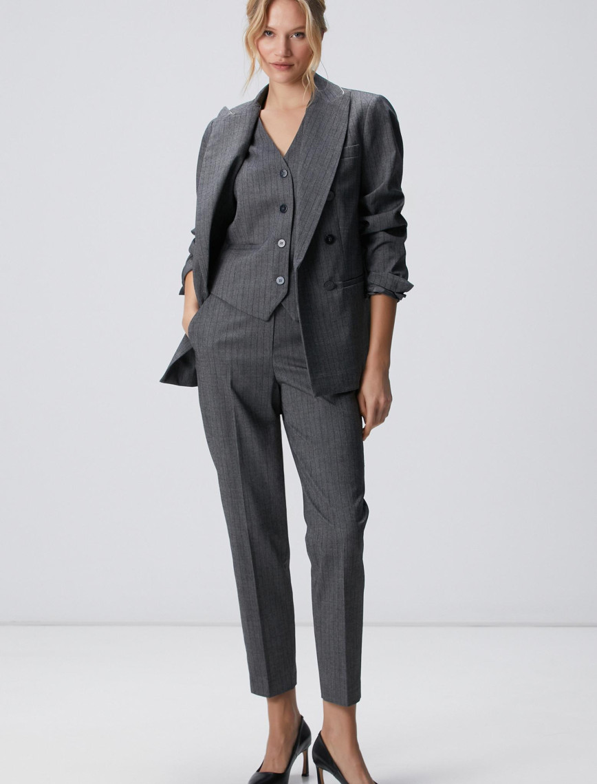 Network Kadın Antrasit Yün Karışımlı Pantolon Network Kadın Antrasit Yün Karışımlı Pantolon