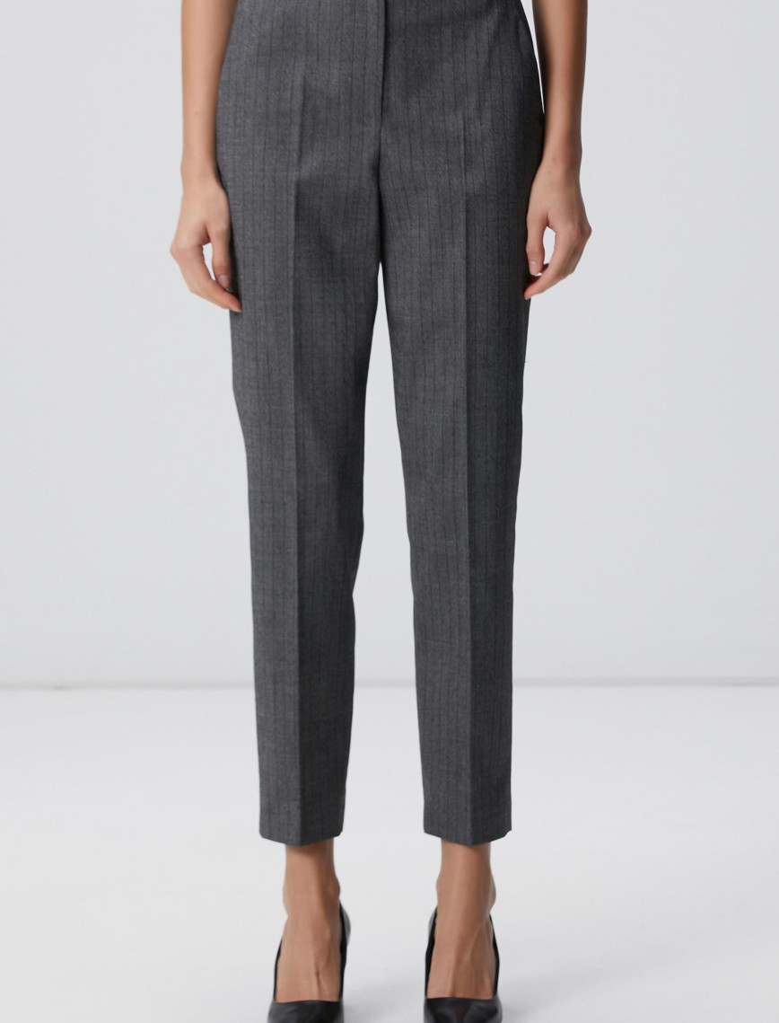 Network Kadın Antrasit Yün Karışımlı Pantolon Network Kadın Antrasit Yün Karışımlı Pantolon