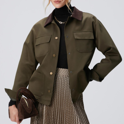 Network Kadın Haki Kadife Garnili Mont Network Kadın Haki Kadife Garnili Mont