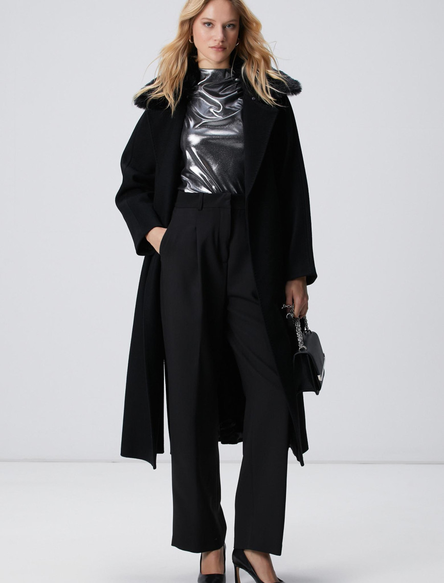 Network Kadın Siyah Bluz