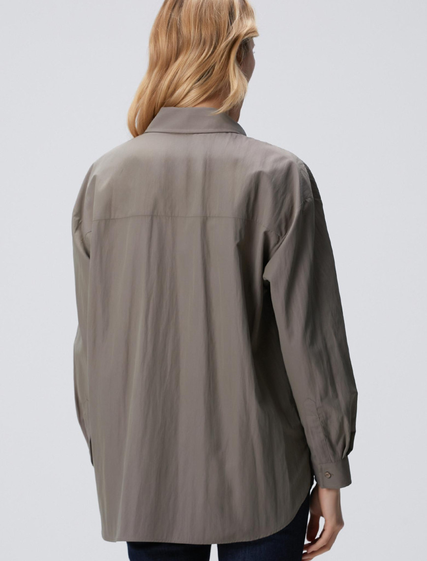 Network Kadın Açık Haki Gömlek Network Kadın Açık Haki Gömlek