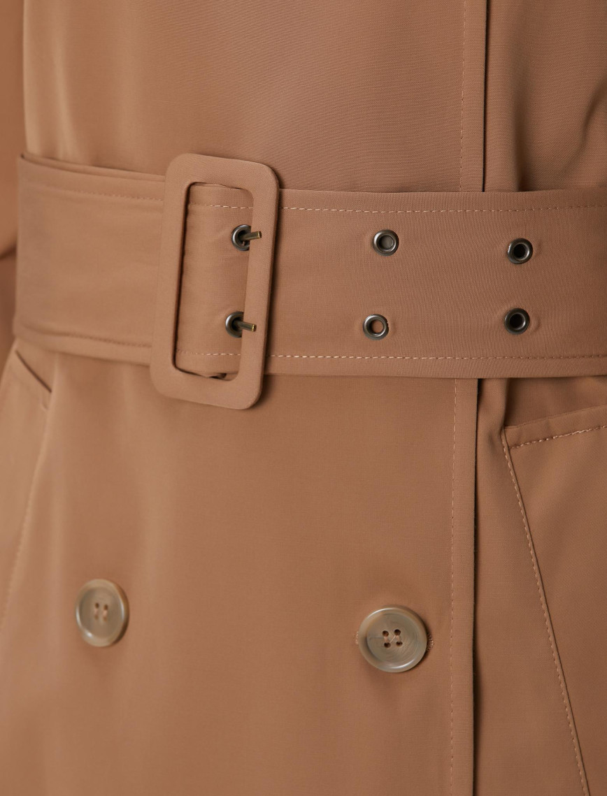 Network Kadın Koyu Bej Pardösü