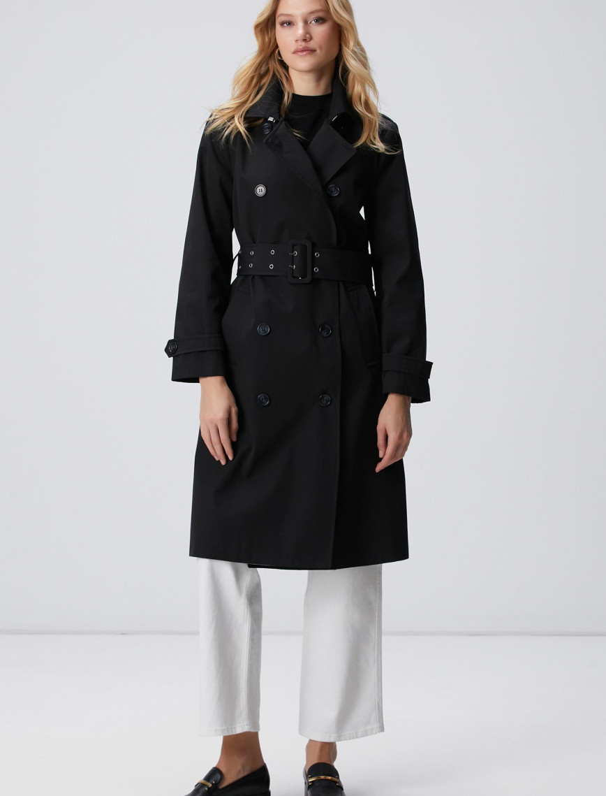 Network Kadın Siyah Pardösü Network Kadın Siyah Pardösü