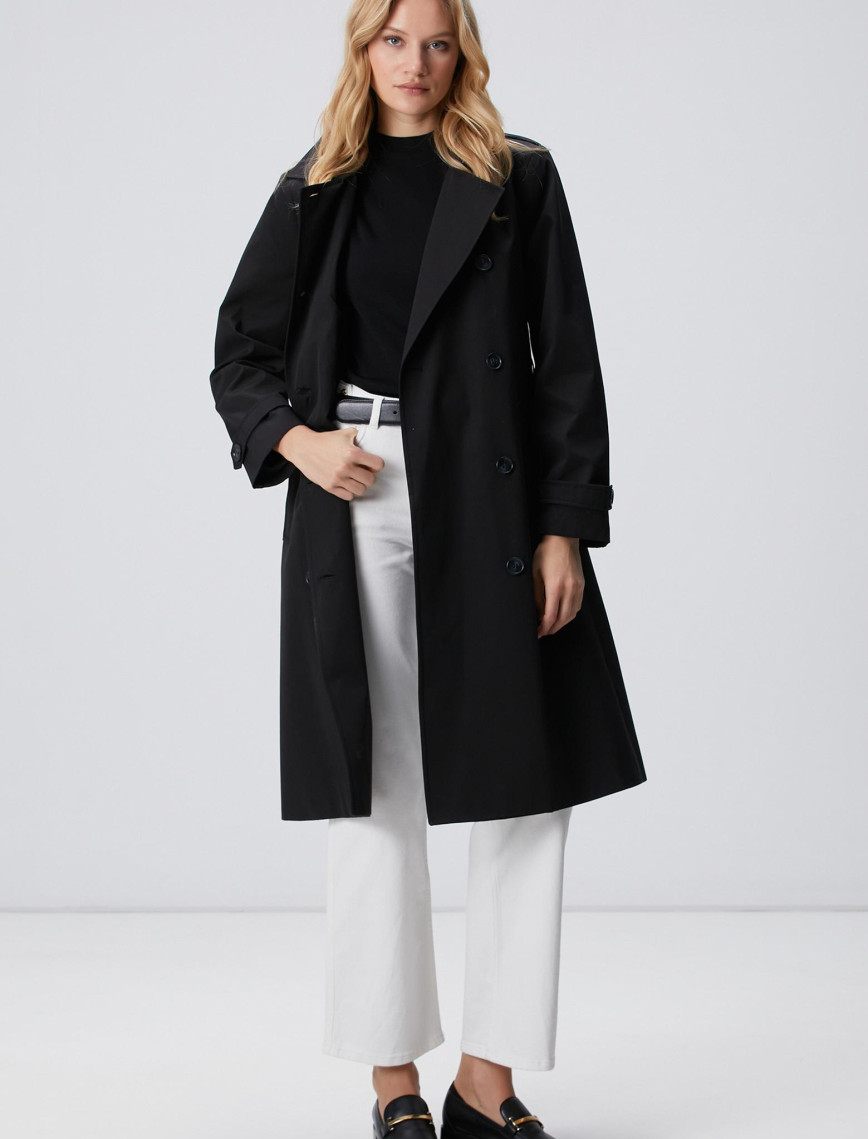 Network Kadın Siyah Pardösü Network Kadın Siyah Pardösü