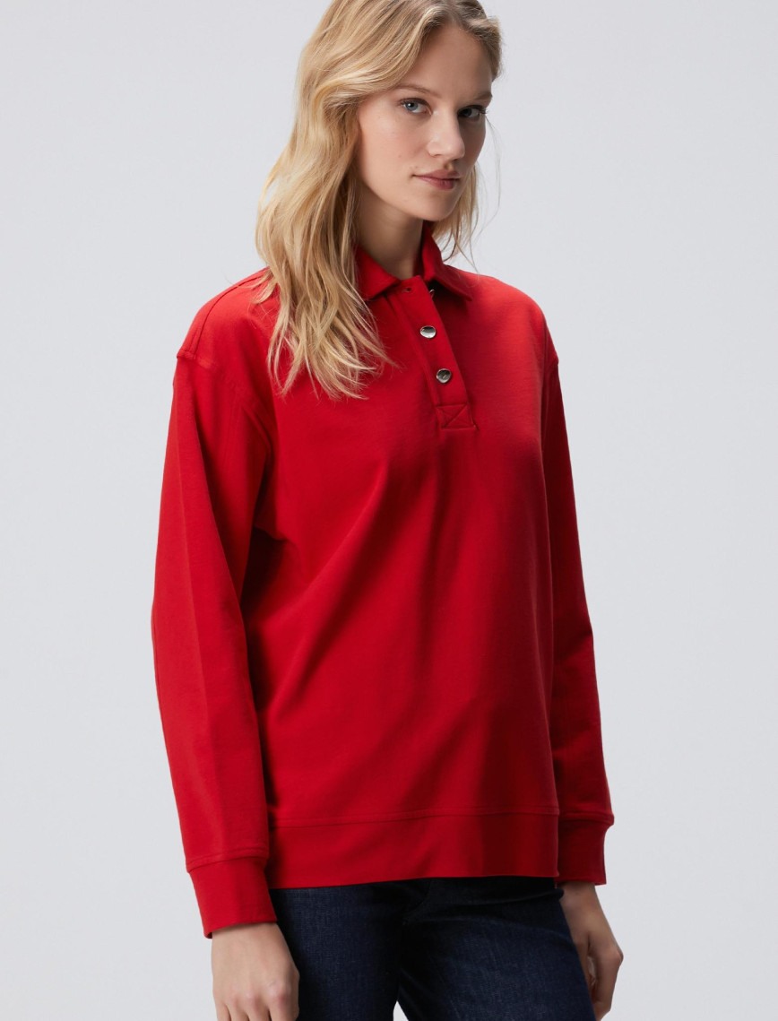 Network Kadın Kırmızı Sweatshirt Network Kadın Kırmızı Sweatshirt