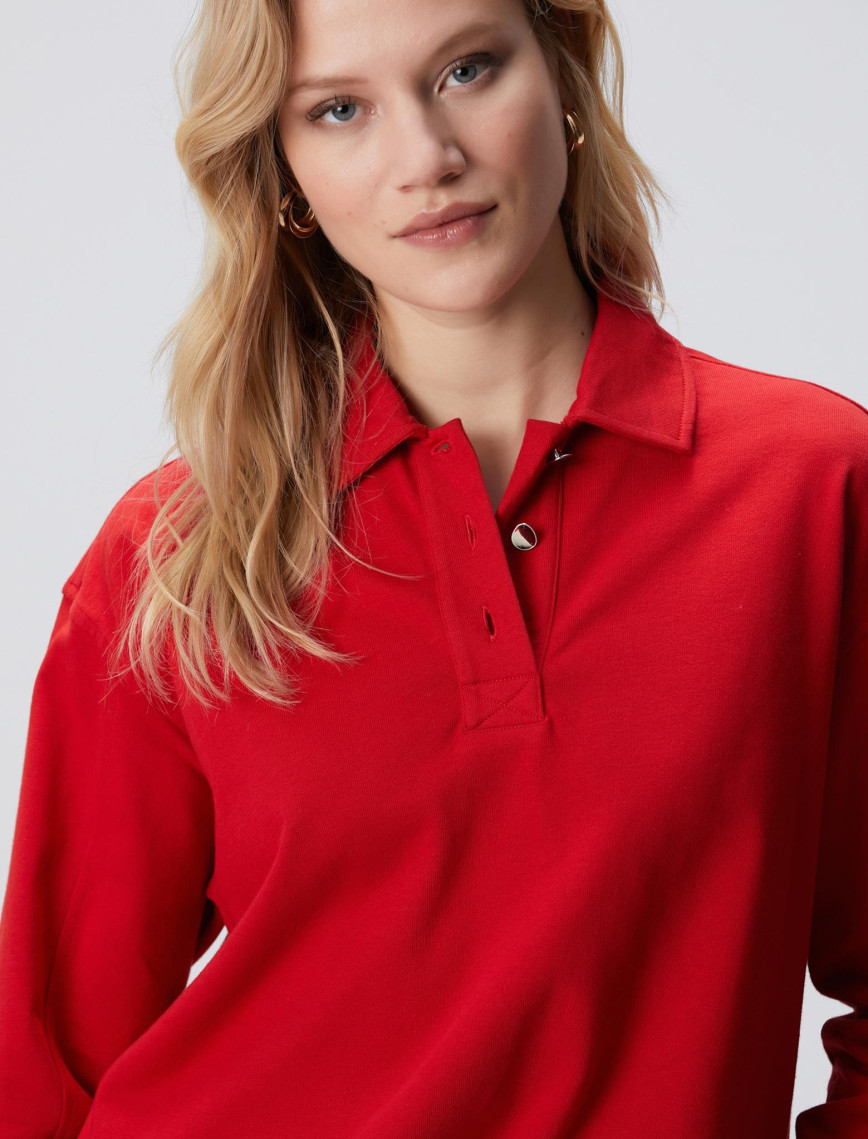 Network Kadın Kırmızı Sweatshirt Network Kadın Kırmızı Sweatshirt