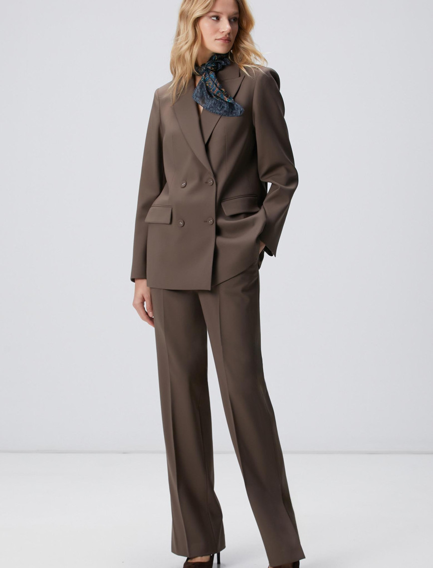 Network Kadın Vizon Yün Karışımlı Pantolon Network Kadın Vizon Yün Karışımlı Pantolon