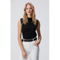 Network Kadın Siyah Kolsuz Basic Triko Kazak Network Kadın Siyah Kolsuz Basic Triko Kazak