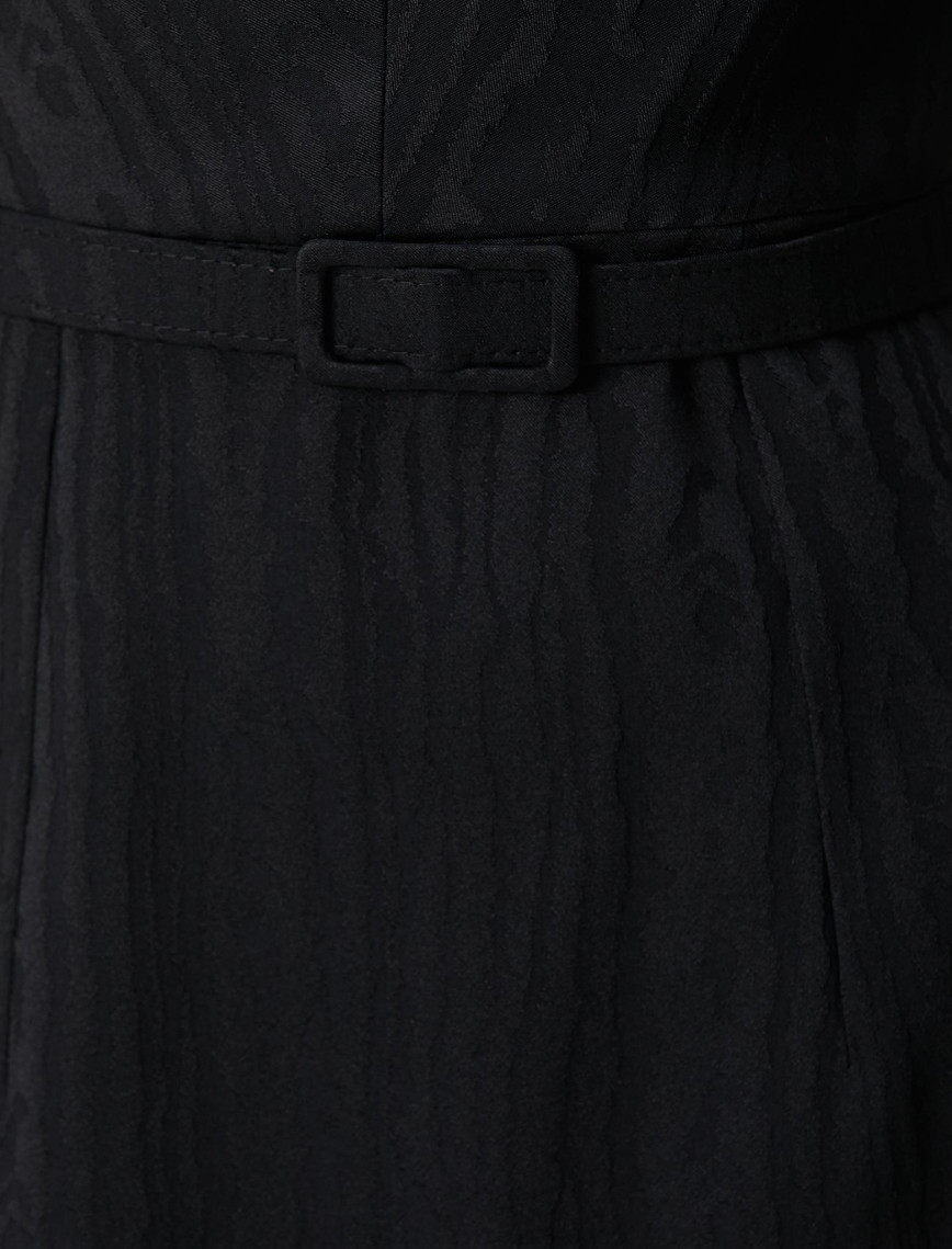 Network Kadın Siyah Jakar Desenli Mini Elbise Network Kadın Siyah Jakar Desenli Mini Elbise