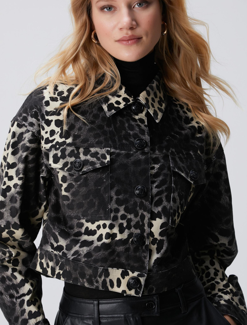Network Kadın Bej Animal Print Desenli Mont Network Kadın Bej Animal Print Desenli Mont