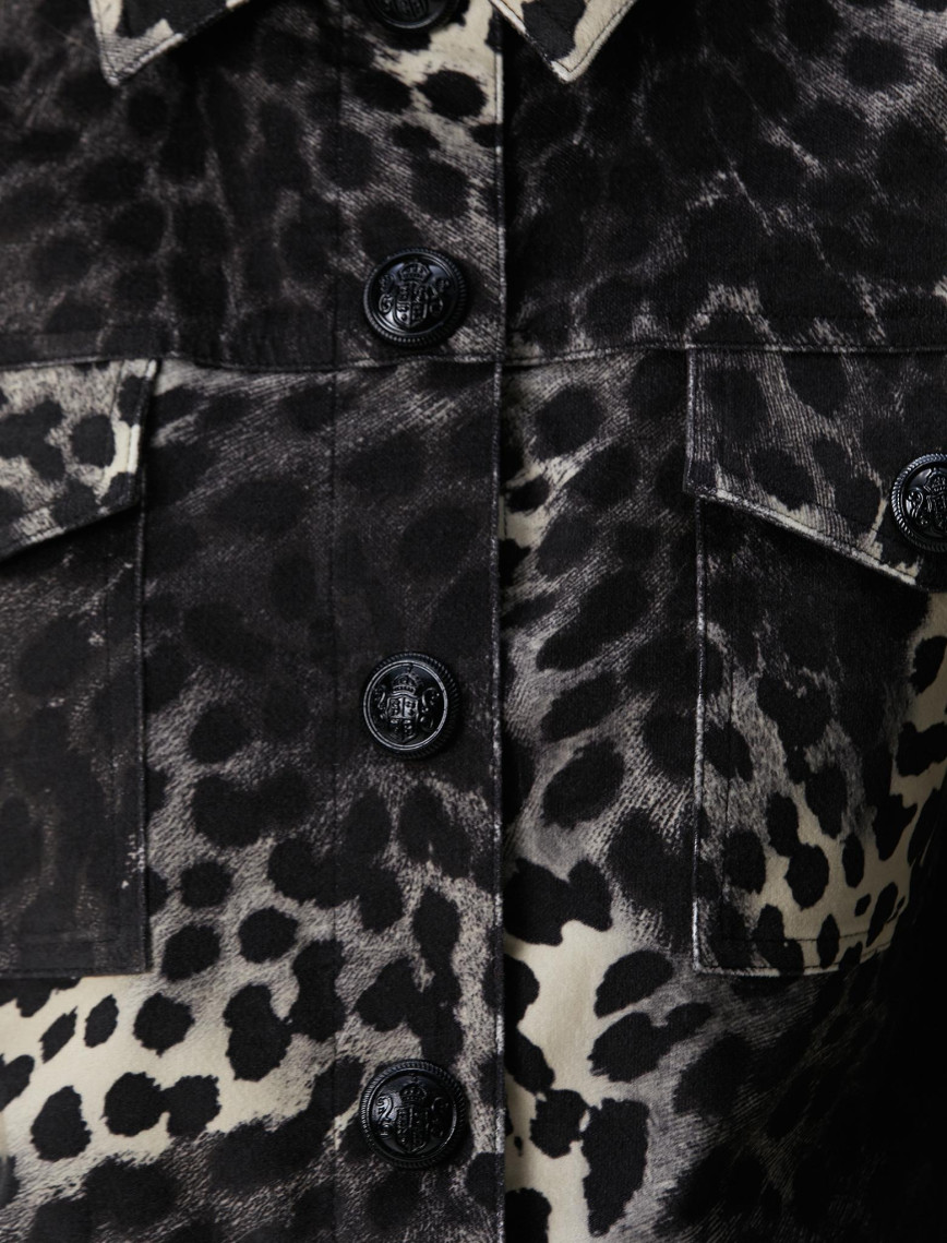 Network Kadın Bej Animal Print Desenli Mont Network Kadın Bej Animal Print Desenli Mont