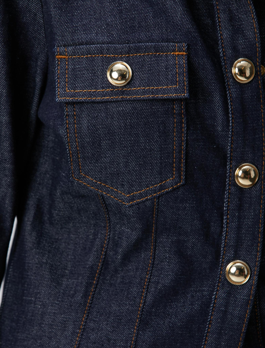 Network Kadın Lacivert Denim Ceket Network Kadın Lacivert Denim Ceket