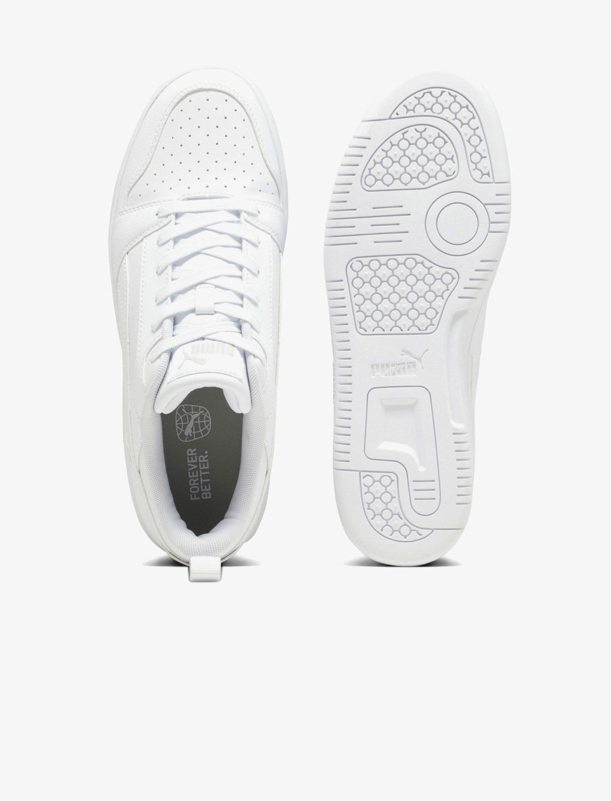 Puma Rebound V6 Low Unisex Beyaz Spor Ayakkabı Puma Rebound V6 Low Unisex Beyaz Spor Ayakkabı