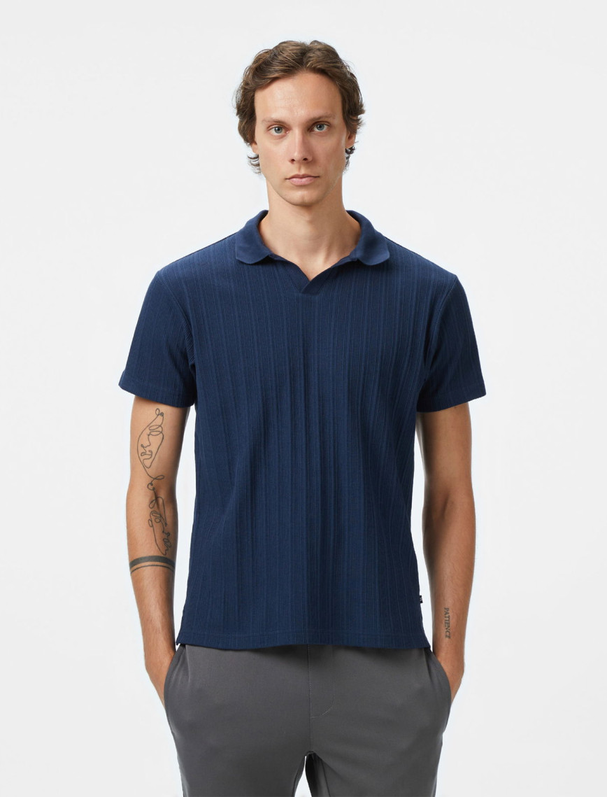 Nautica Erkek Krem Classic Fit Polo Yaka T-Shirt Nautica Erkek Krem Classic Fit Polo Yaka T-Shirt