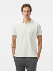 Nautica Erkek Krem Classic Fit Polo Yaka T-Shirt Nautica Erkek Krem Classic Fit Polo Yaka T-Shirt