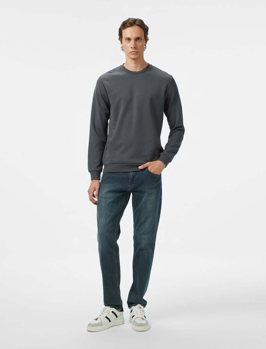 Nautica Erkek Gri Classic Fit Sweatshirt Nautica Erkek Gri Classic Fit Sweatshirt