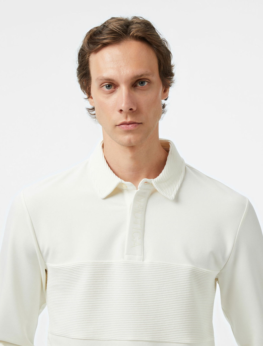 Nautica Erkek Krem Classic Fit Uzun Kollu Polo Yaka T-Shirt Nautica Erkek Krem Classic Fit Uzun Kollu Polo Yaka T-Shirt