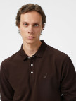 Nautica Erkek Kahverengi Classic Fit Uzun Kollu Polo Yaka T-Shirt