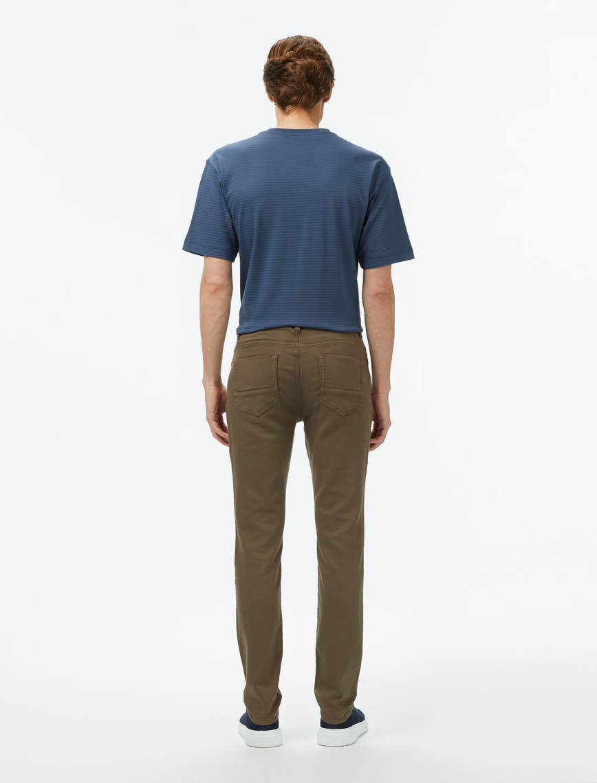 Nautica Erkek Kahverengi Slim Fit Pantolon