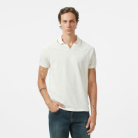 Nautica Erkek Krem Classic Fit Polo Yaka T-Shirt Nautica Erkek Krem Classic Fit Polo Yaka T-Shirt
