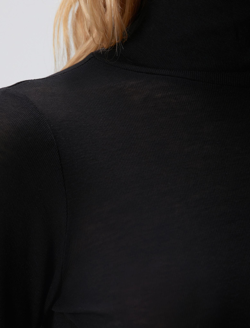 Network Kadın Siyah Yün Karışımlı Kazak Network Kadın Siyah Yün Karışımlı Kazak